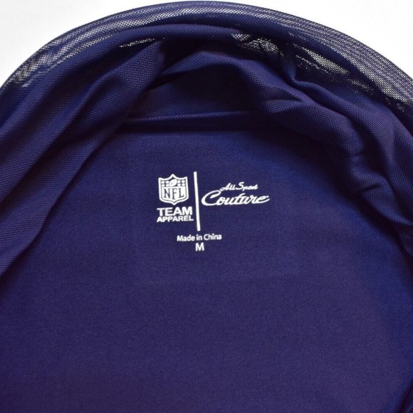 All Sport Couture NFL Womens Denver Broncos Red Zone Blue Shirt New With Tags - Picture 6 of 6